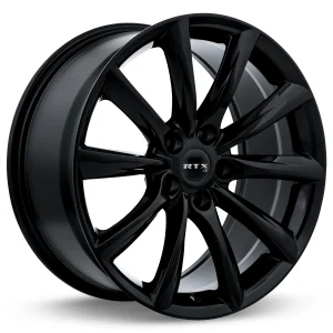 RTX Wheels – Alto – Black – 19″x8.5″ 35mm – All weather Wheels – 082730